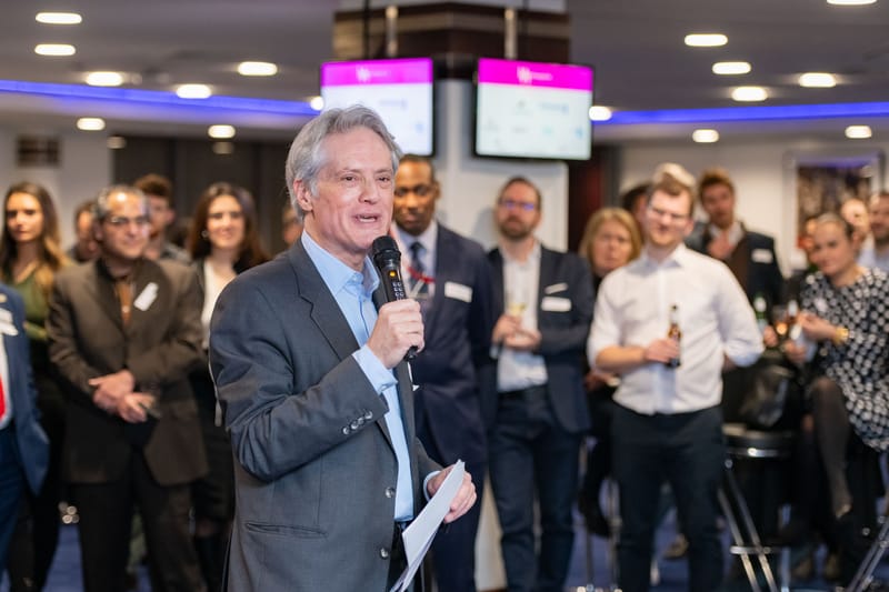 Ben Coleman speaking to Businesses in West London